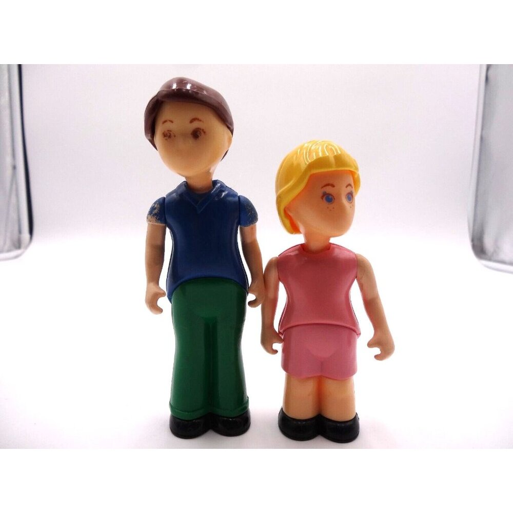Little Tikes Dollhouse Girl Daughter Sister Pink Blonde Hair and Boy Brother